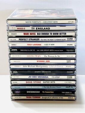 90s Country CD Lot of 15 Shania Twain Keith Whitley Reba Brooks Dunn Doug Stone
